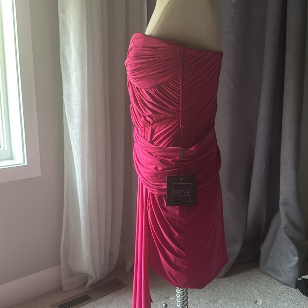 Mac Duggal Vibrant Hot Pink Strapless Dress - Picture 7 of 7